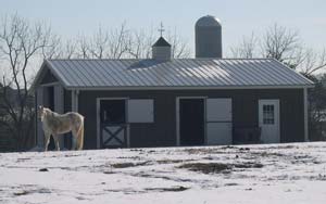 Barn up the road